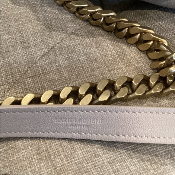 SOLD ***Saint Laurent Medium College Handbag in Dark Beige ** Tags attached! - Picture 8 of 16